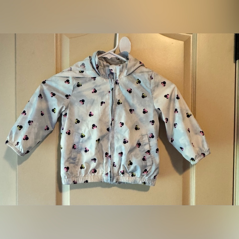 Gap x Disney Minnie Mouse girl rain jacket size 2 year
